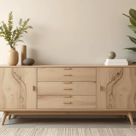 modern-wood-furniture-with-decorative-plants-in-a-stylish-living-room-free-photo