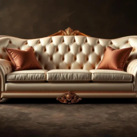ornate-gold-trimmed-sofa-with-cushions-free-photo